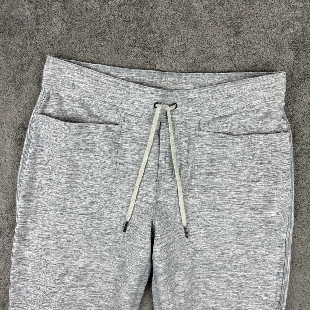 Lululemon‎ On The Fly Pants Womens 10 Drawstring Heather Gray Athleisure Stretch